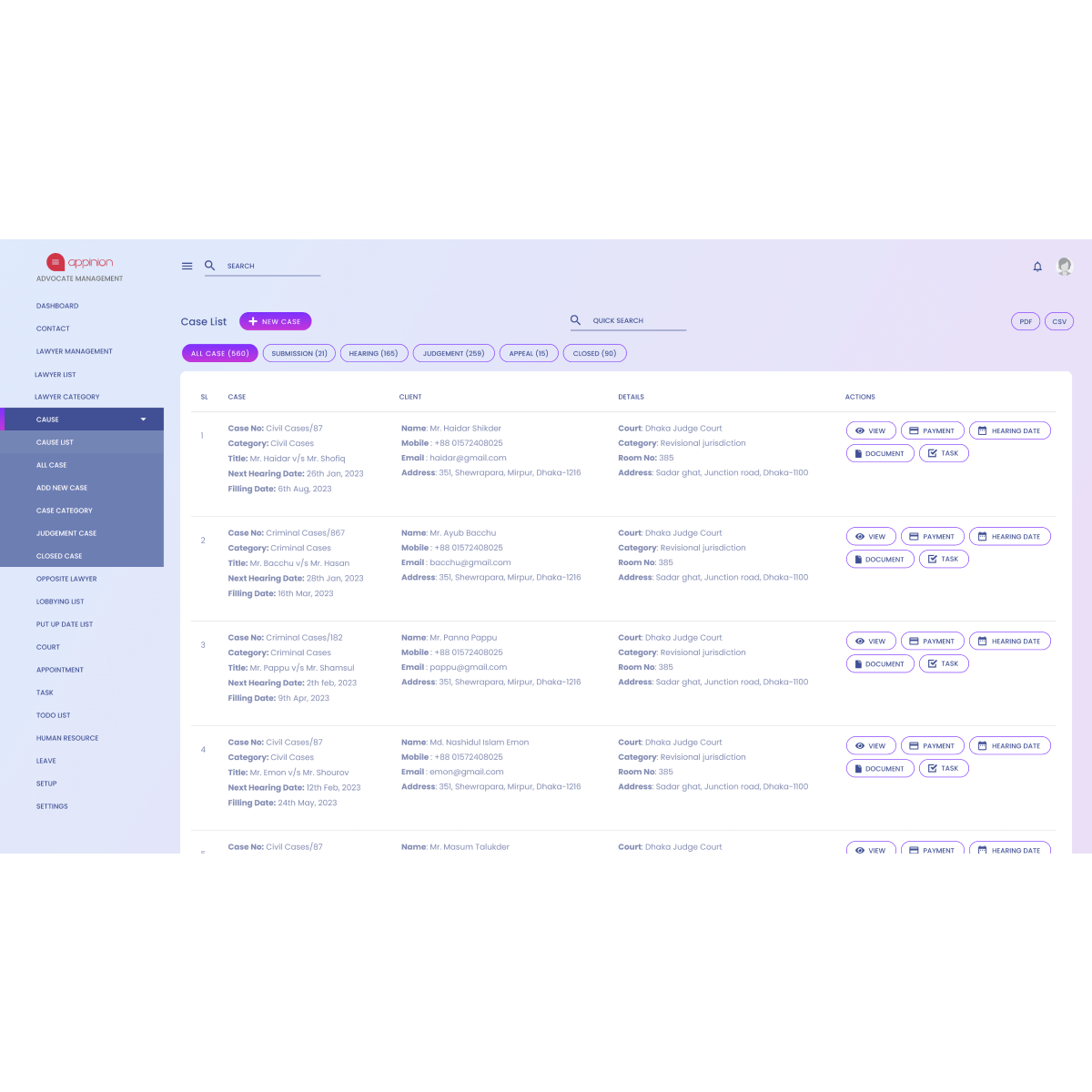 Case Management